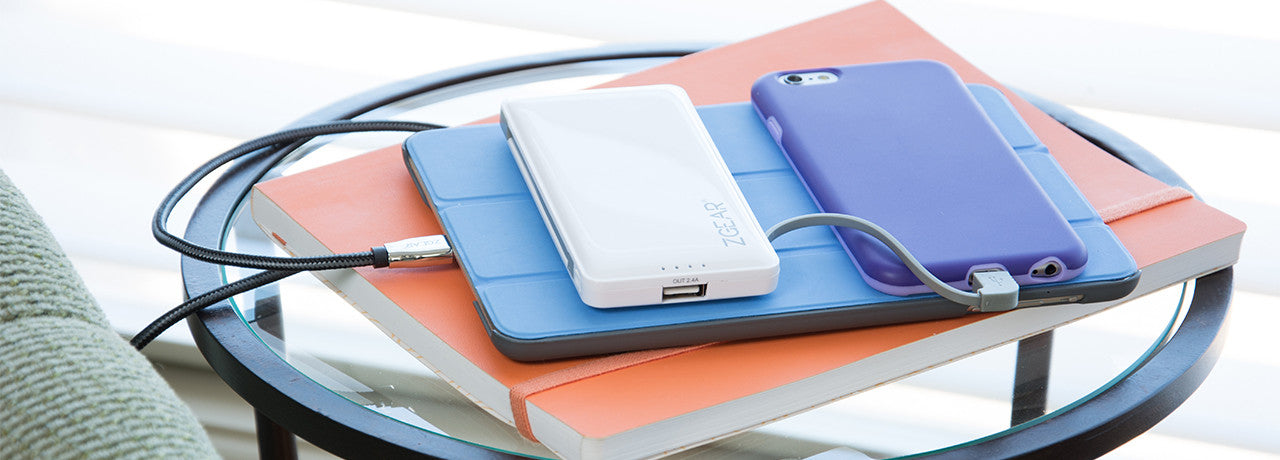 Example display of ZGEAR® Slim Portable Power Bank